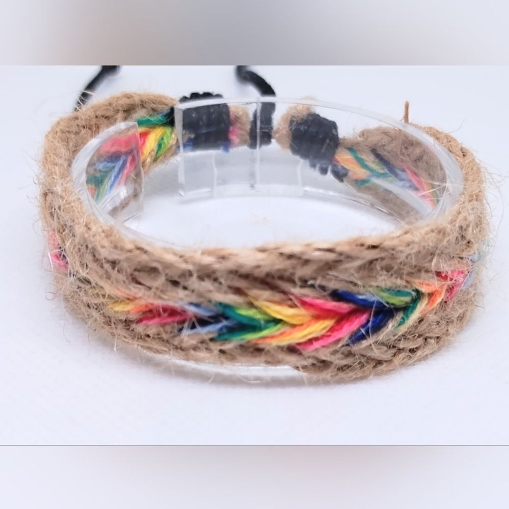 Men's bracelet braided‎ rope new e47